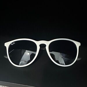 Ray-Ban White and Black Sunglasses